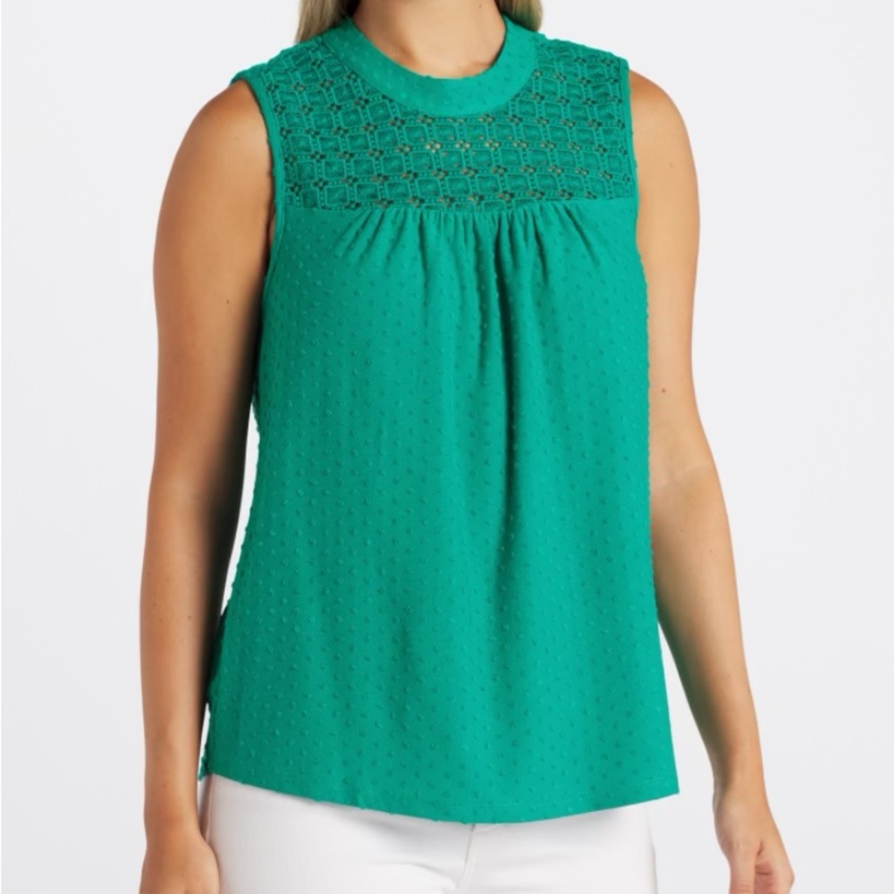 Fiona Lace detail knit top